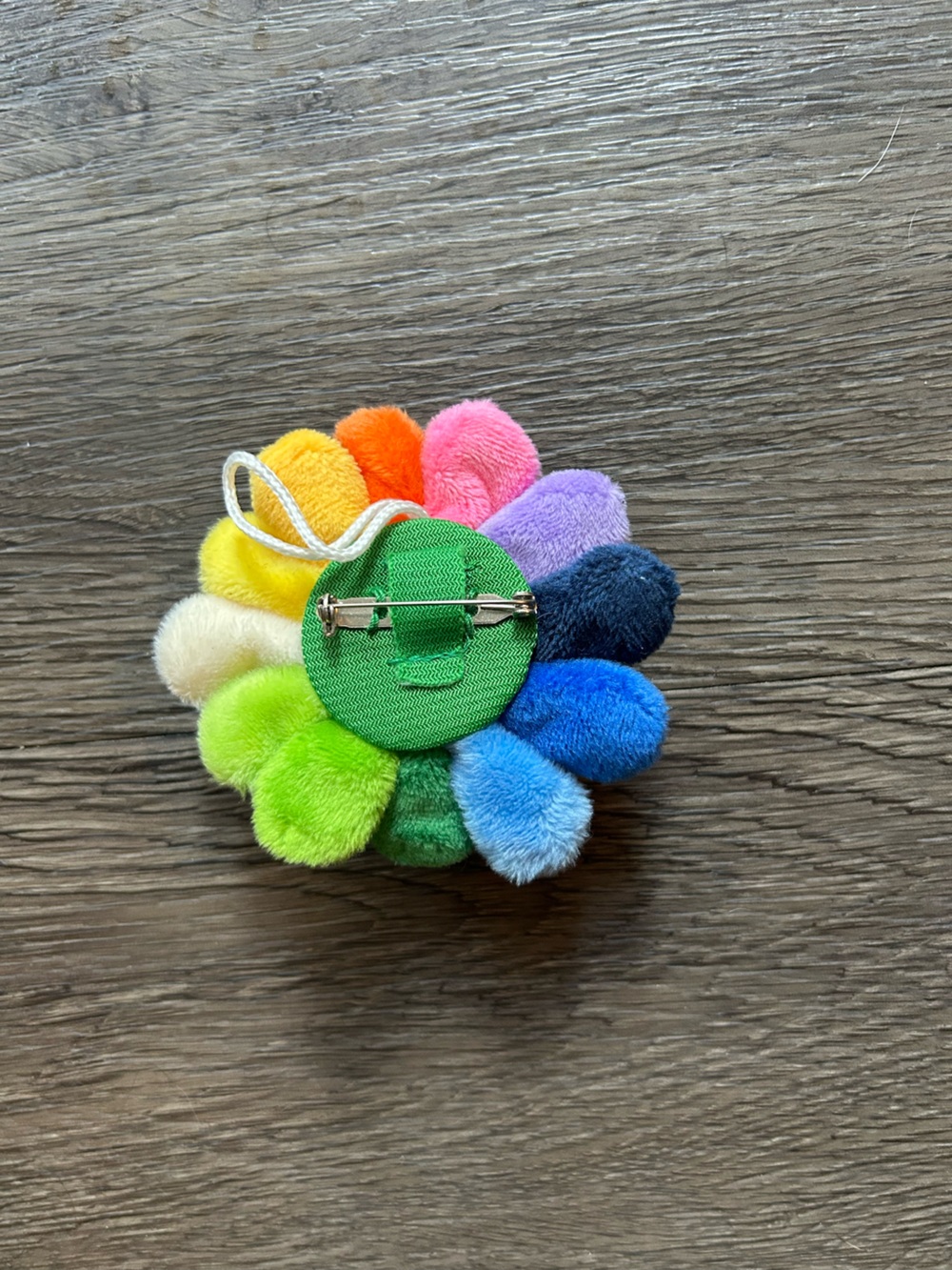Colorful Smiling Flower Button - Picture 2 of 3